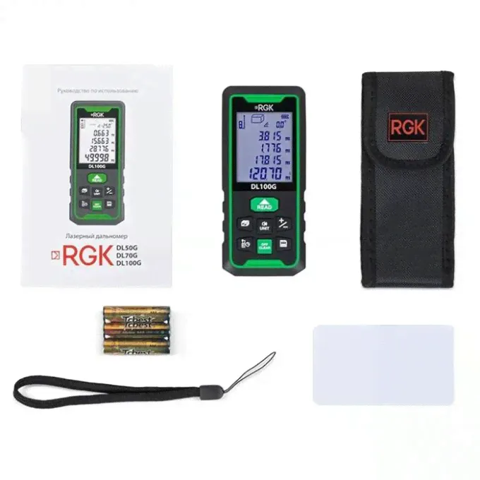 Лазерный дальномер RGK DL100G 778190-0
