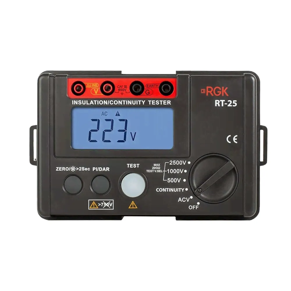 Мегаомметр RGK RT-25 с поверкой (779708)-0
