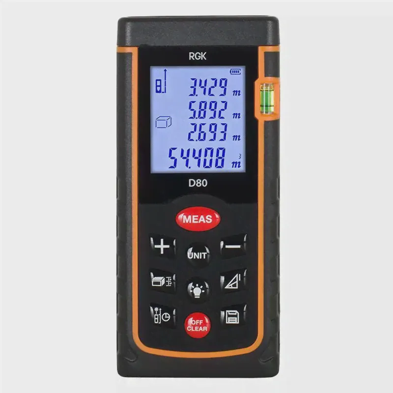 Лазерный дальномер RGK D80, 4610011871832-0