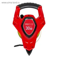 Рулетка геодезическая RGK R30, 30 м, ширина 13 мм, стальная