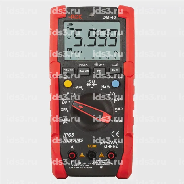 Мультиметр RGK DM-40 с поверкой