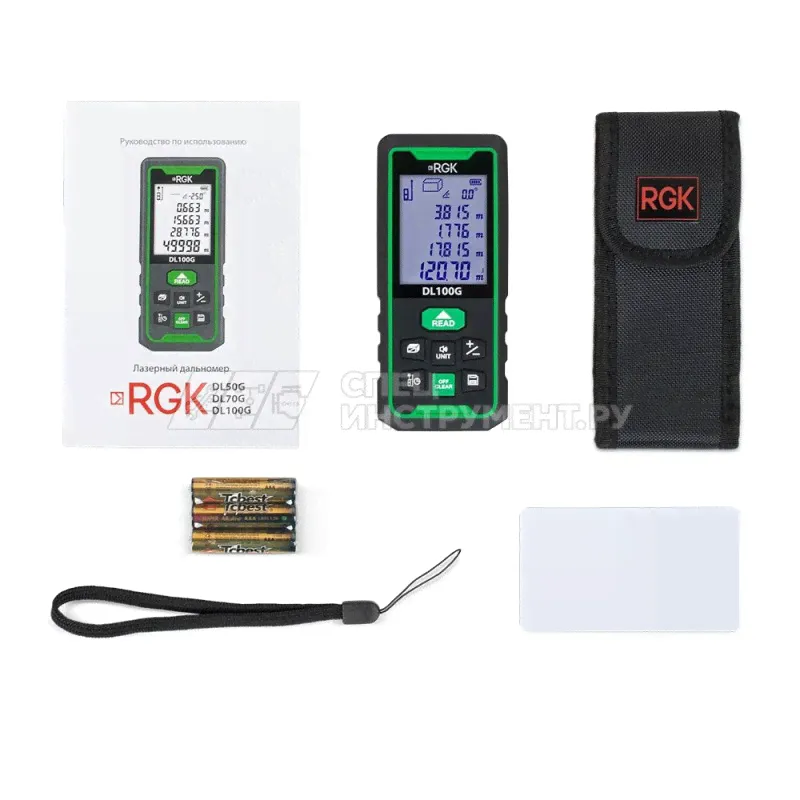 Лазерный дальномер с угломером RGK DL100G-2