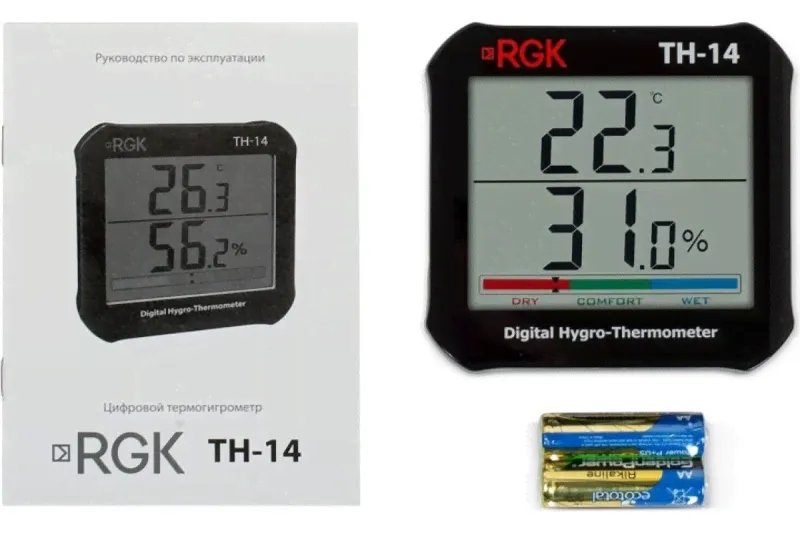 Термогигрометр цифровой TH-14 RGK 776202 *1-0