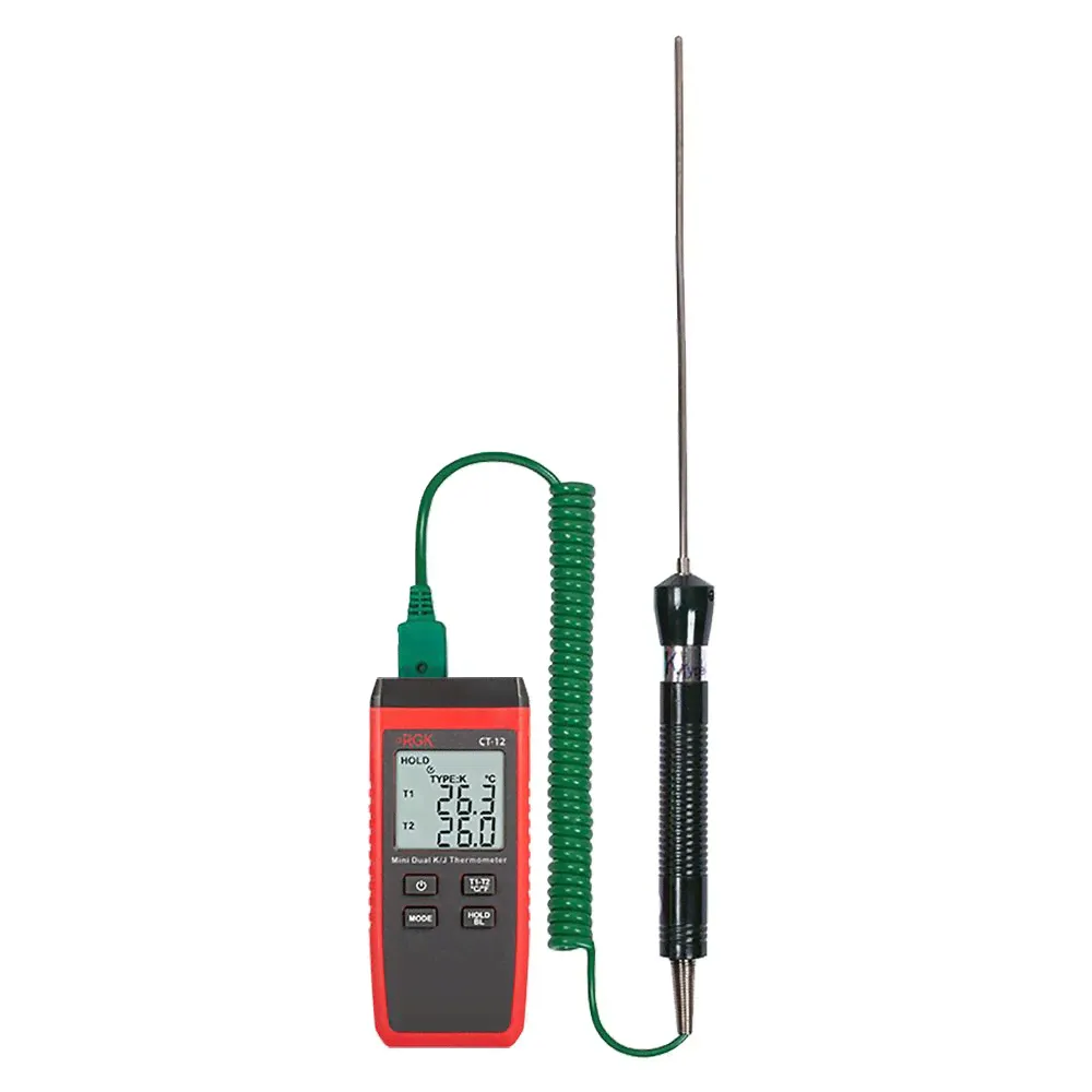 Термометр RGK CT-12 с погружным зондом температуры TR-10W с поверкой-0